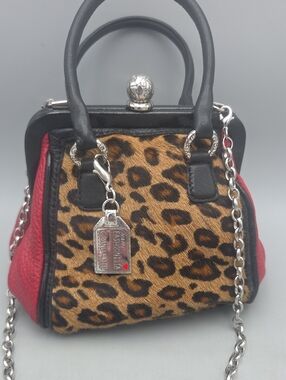 Brighton fashionista mini purse pursette leopard.